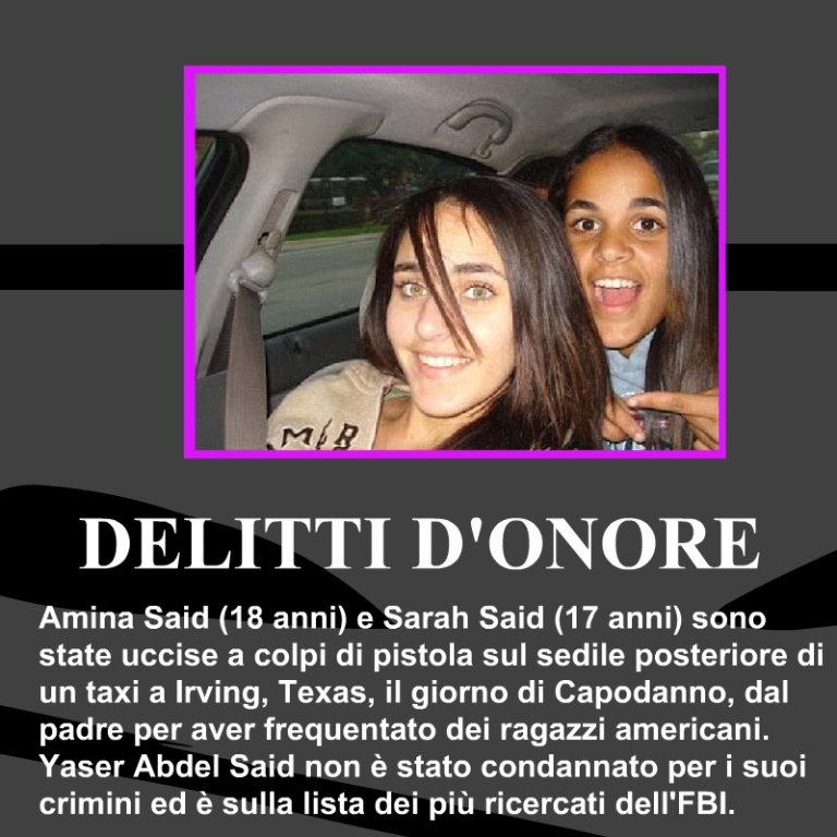 Amina-Said-Sarah-Said-delitti-donore
